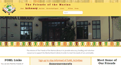 Desktop Screenshot of friendsofthemarinalibrary.org